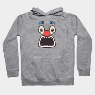 Funny Clown Face Cartoon Illustration Hoodie